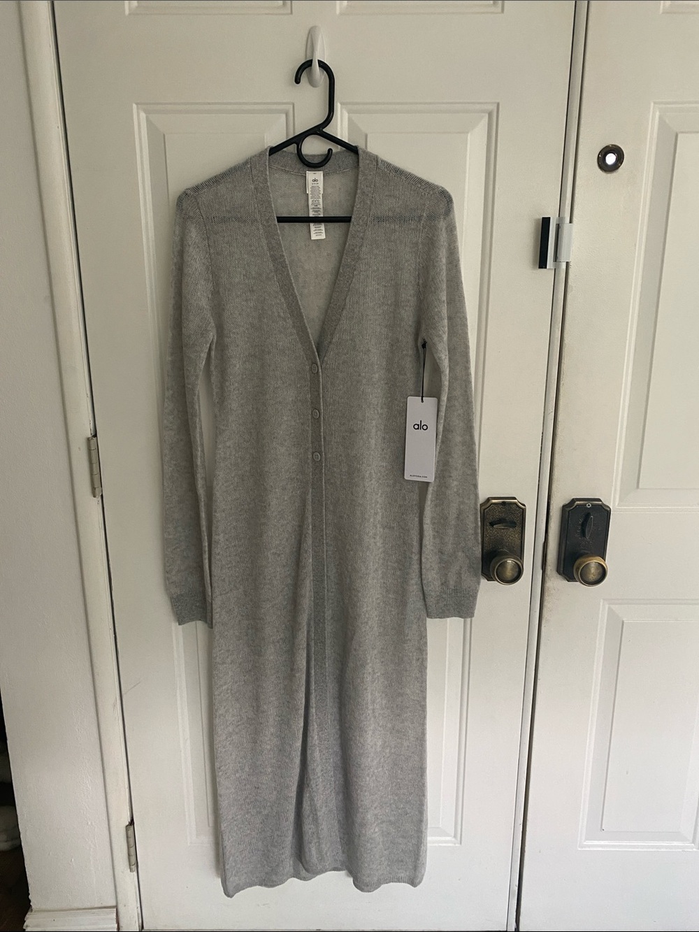 Sheer Cashmere Long Cardigan